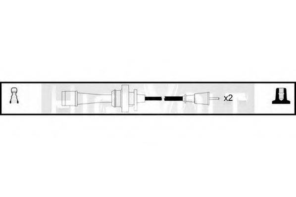 STANDARD OEF124 Комплект дротів запалювання