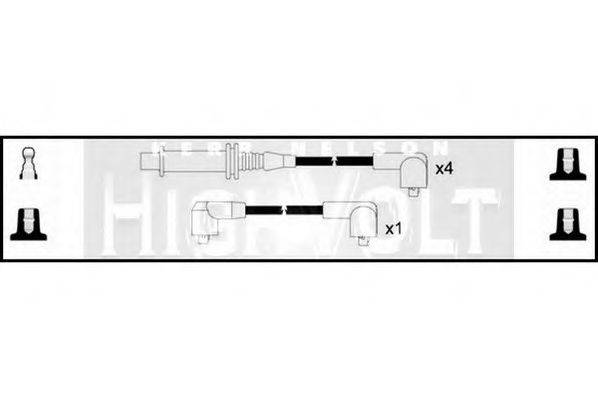 STANDARD OEF372 Комплект дротів запалювання