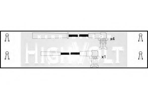 STANDARD OEF095 Комплект дротів запалювання