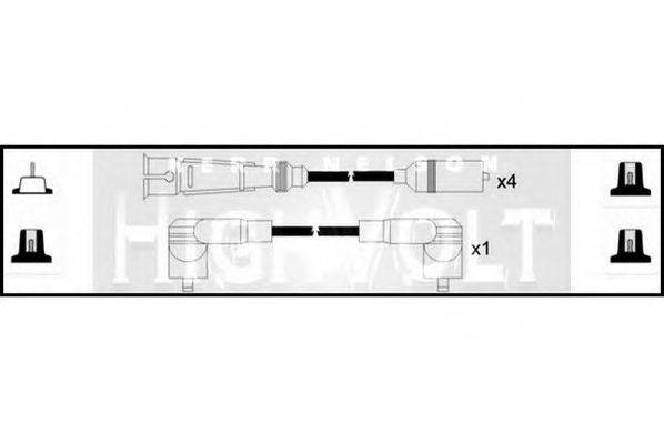 STANDARD OEF673 Комплект дротів запалювання