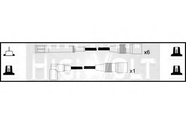 STANDARD OEF075 Комплект дротів запалювання