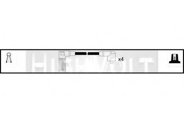 STANDARD OEF088 Комплект дротів запалювання