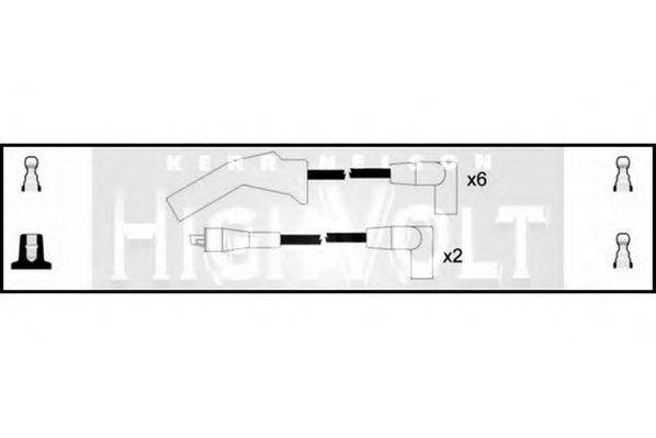 STANDARD OEF187 Комплект дротів запалювання