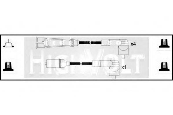 STANDARD OEF880 Комплект дротів запалювання