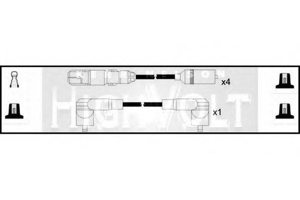 STANDARD OEF981 Комплект дротів запалювання