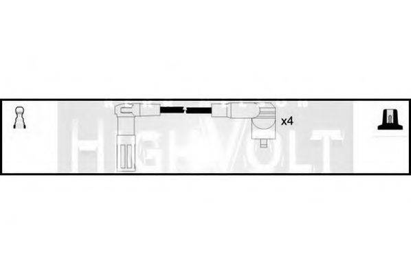 STANDARD OEF509 Комплект дротів запалювання