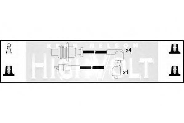 STANDARD OEF054 Комплект дротів запалювання