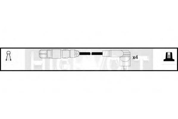 STANDARD OEF998 Комплект дротів запалювання