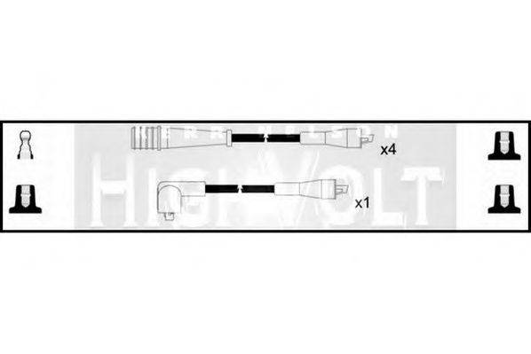 STANDARD OEF950 Комплект дротів запалювання