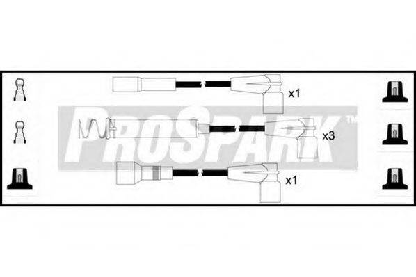 STANDARD OES101 Комплект дротів запалювання