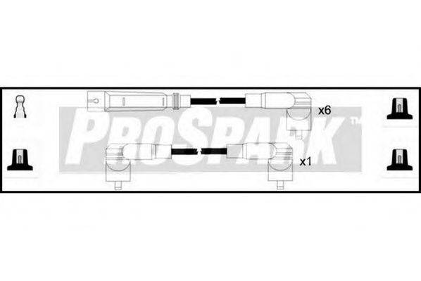 STANDARD OES1224 Комплект дротів запалювання