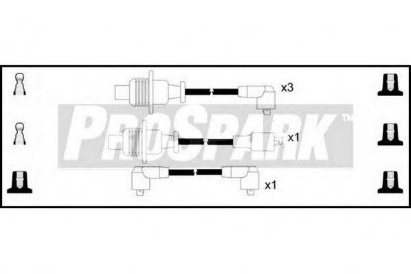 STANDARD OES127 Комплект дротів запалювання