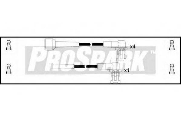 STANDARD OES180 Комплект дротів запалювання