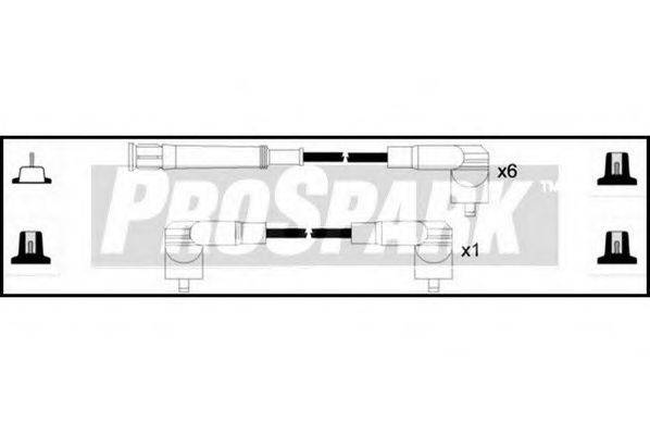 STANDARD OES223 Комплект дротів запалювання