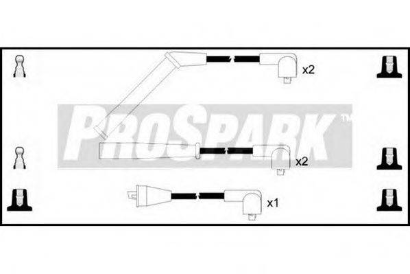 STANDARD OES247 Комплект дротів запалювання