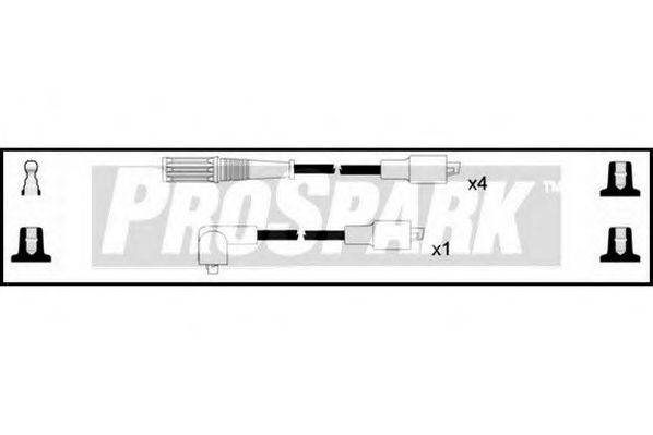 STANDARD OES320 Комплект дротів запалювання