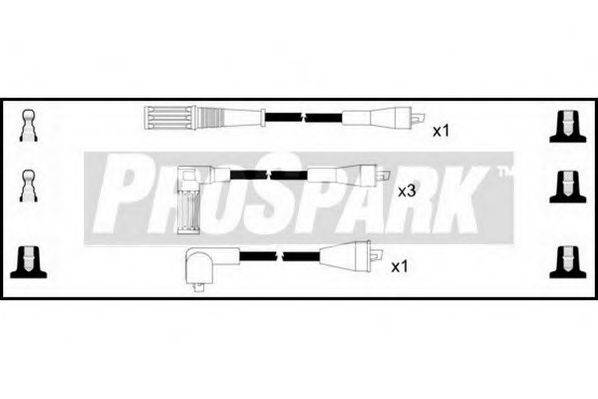 STANDARD OES323 Комплект дротів запалювання