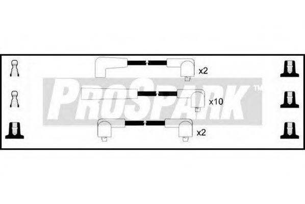 STANDARD OES356 Комплект дротів запалювання