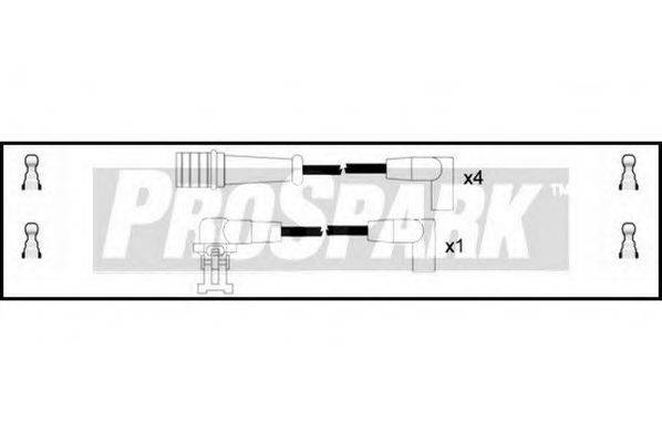 STANDARD OES717 Комплект дротів запалювання