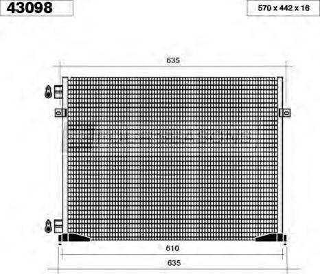 STANDARD F443098 Конденсатор, кондиціонер