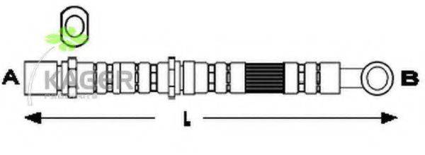 KAGER 380671 Гальмівний шланг