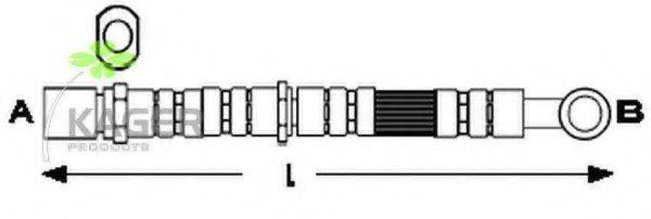 KAGER 380674 Гальмівний шланг