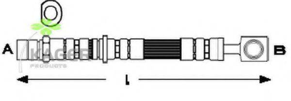 KAGER 380858 Гальмівний шланг