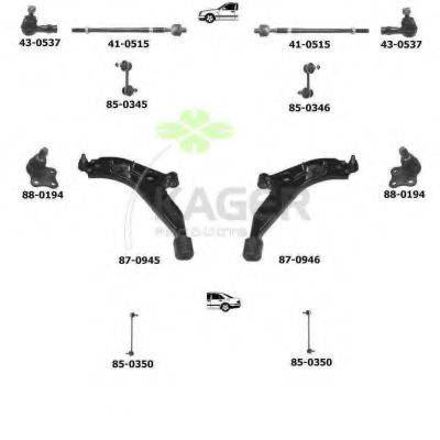 KAGER 800053 Підвіска колеса