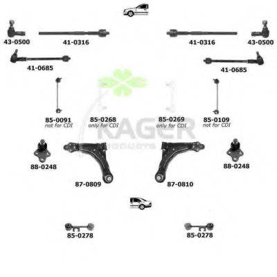 KAGER 800131 Підвіска колеса