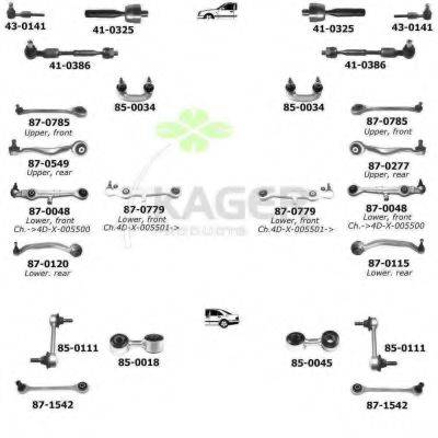 KAGER 800277 Підвіска колеса
