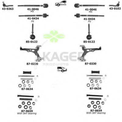 KAGER 800339 Підвіска колеса