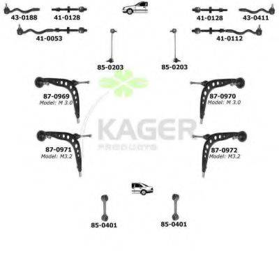 KAGER 800415 Підвіска колеса