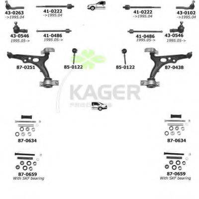 KAGER 800482 Підвіска колеса