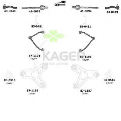 KAGER 800668 Підвіска колеса