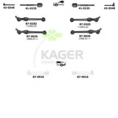 KAGER 800813 Підвіска колеса