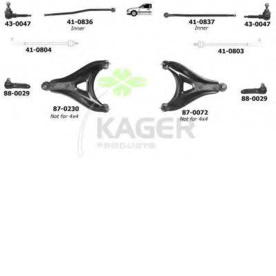 KAGER 800832 Підвіска колеса