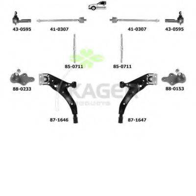 KAGER 801014 Підвіска колеса