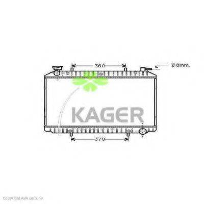 KAGER 310271 Радіатор, охолодження двигуна