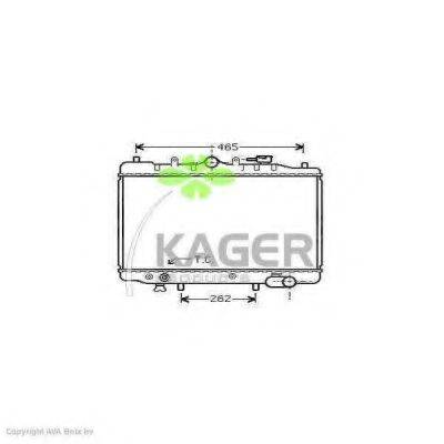 KAGER 310699 Радіатор, охолодження двигуна
