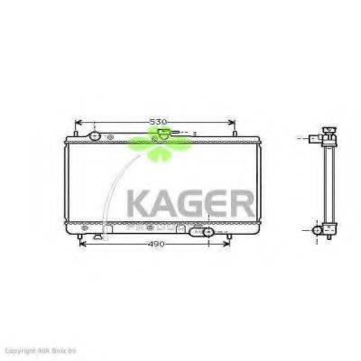 KAGER 310720 Радіатор, охолодження двигуна
