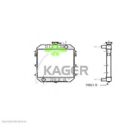 KAGER 310737 Радіатор, охолодження двигуна