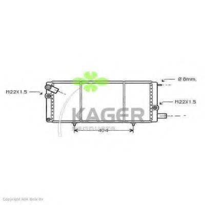 KAGER 310842 Радіатор, охолодження двигуна