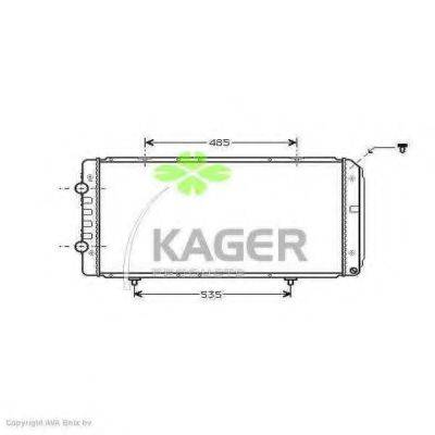 KAGER 310896 Радіатор, охолодження двигуна