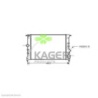 KAGER 310923 Радіатор, охолодження двигуна