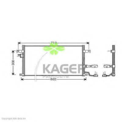 KAGER 312510 Конденсатор, кондиціонер