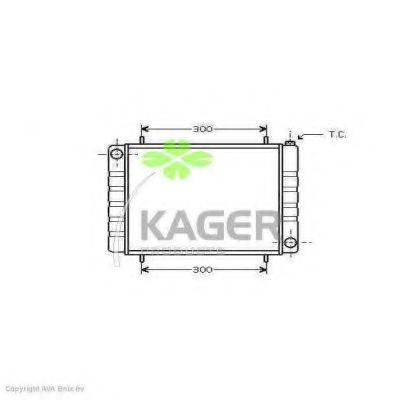 KAGER 312936 Радіатор, охолодження двигуна