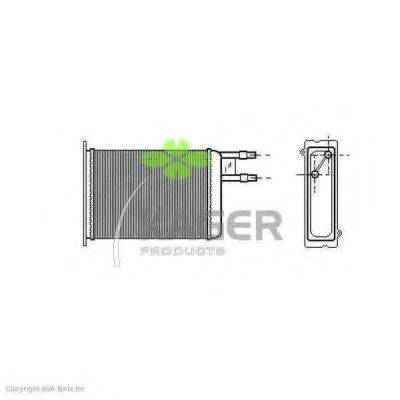 KAGER 320021 Теплообмінник, опалення салону