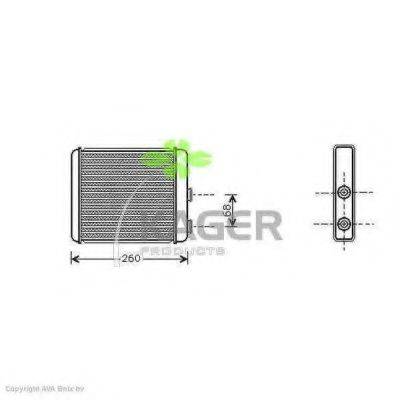 KAGER 320088 Теплообмінник, опалення салону