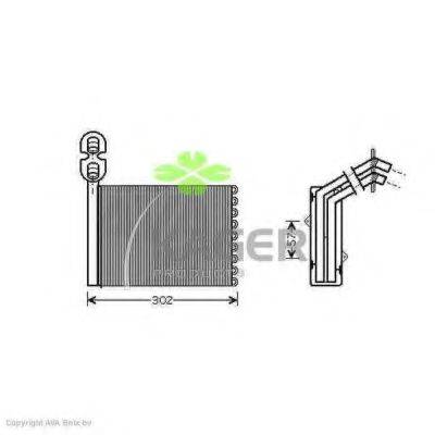 KAGER 320139 Теплообмінник, опалення салону