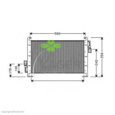 KAGER 945074 Конденсатор, кондиціонер